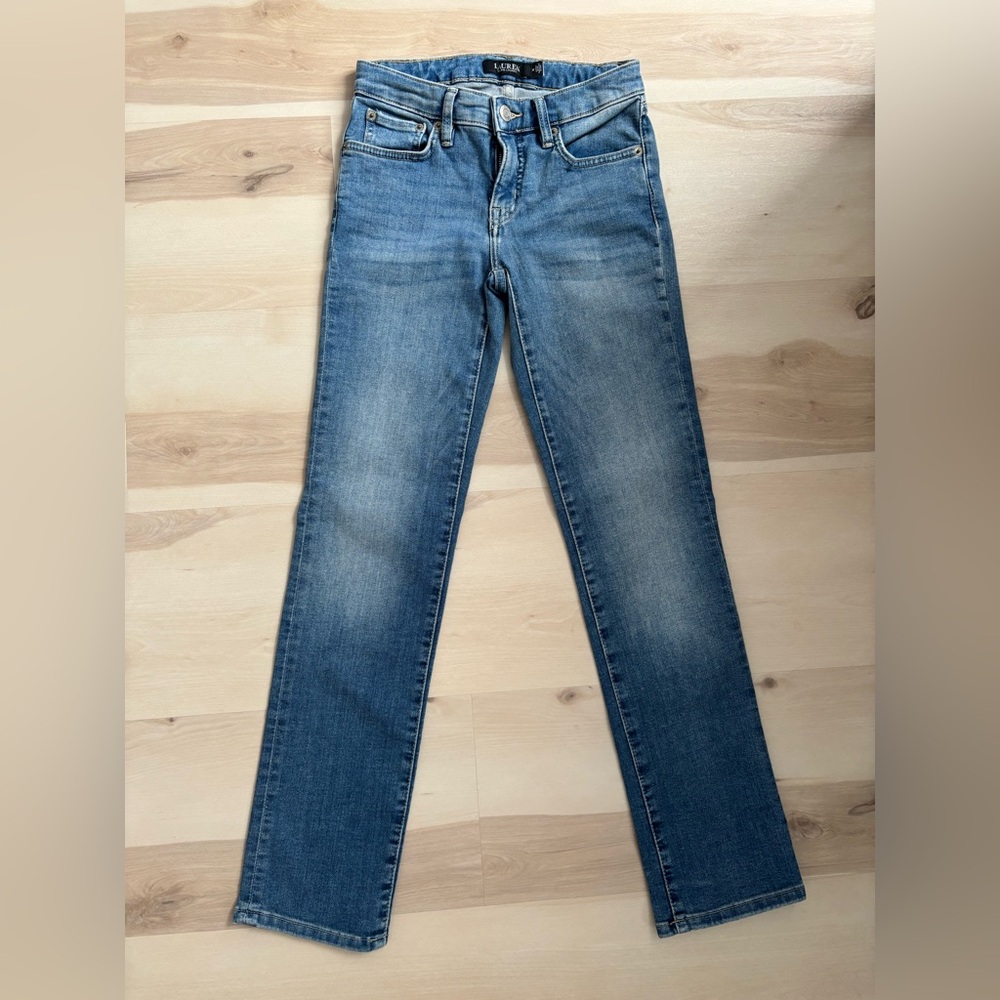 Ralph Lauren Women's Straight-Leg Jeans in Faded Blue
